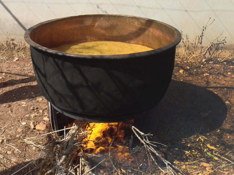 Traditional food production in my village